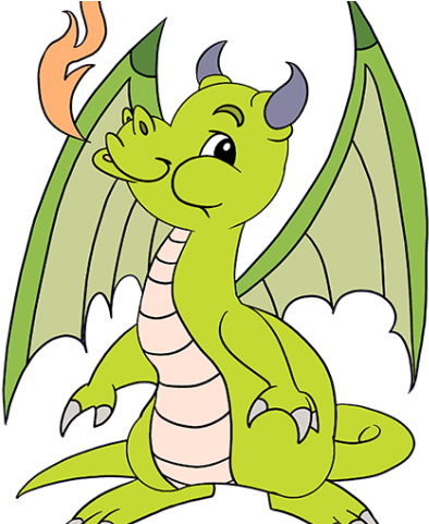 Drawn Chinese Dragon Green Dragon - Drawing (640x480), Png Download