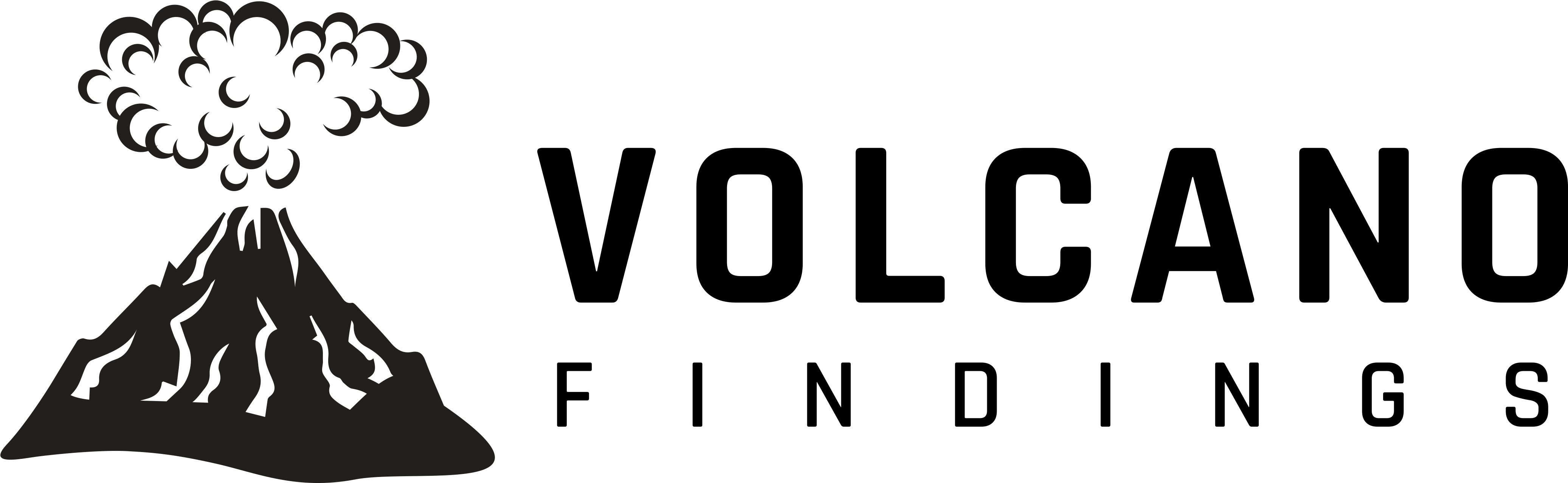 Volcano Findings - Illustration (4708x1749), Png Download