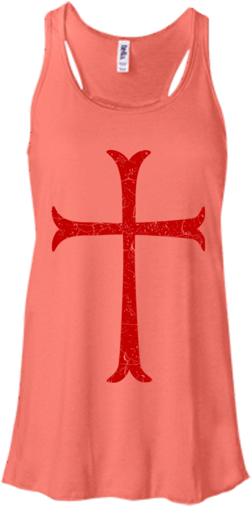 Crusader Knights Templar Distressed Cross Men/women - Shirt (1024x1024), Png Download