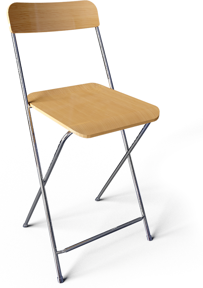 3d Ikea Folding Chair Free Model (704x1000), Png Download