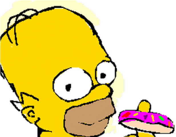 The Simpsons Clipart Eaten Donut (640x480), Png Download
