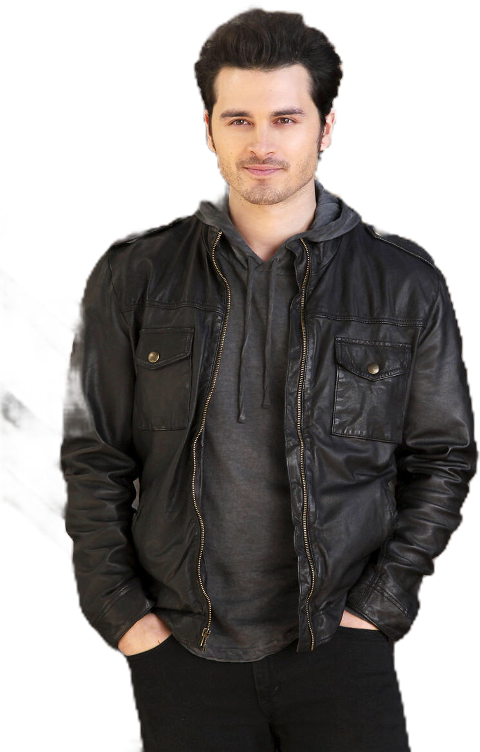 Leather Jacket (480x752), Png Download