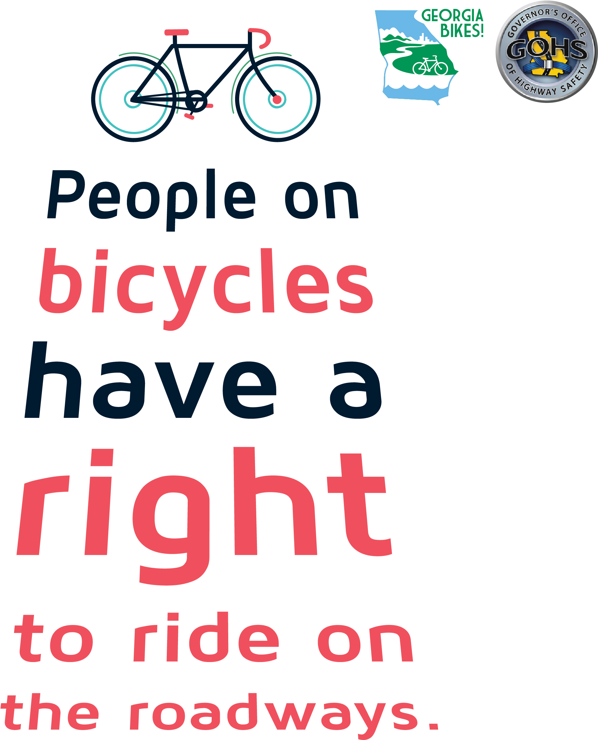 And Safe Bicycling Practices, Email Education@georgiabikes - Poster (2550x2550), Png Download