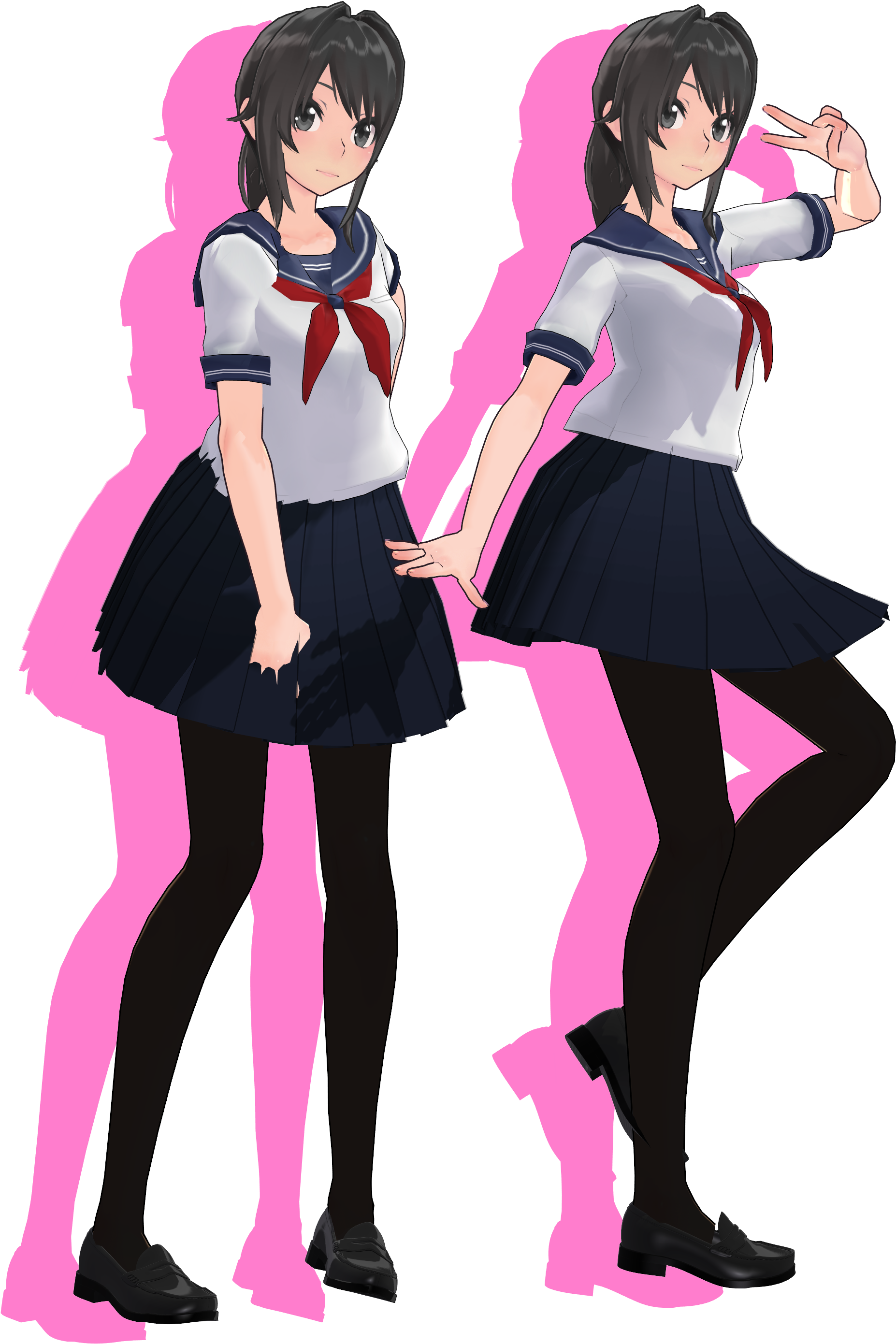 Yandere Chan Mmd Dl (2040x2850), Png Download