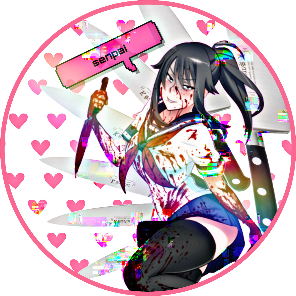 Yandere Sticker - Yandere Simulator Ayano Bloody (1024x1024), Png Download