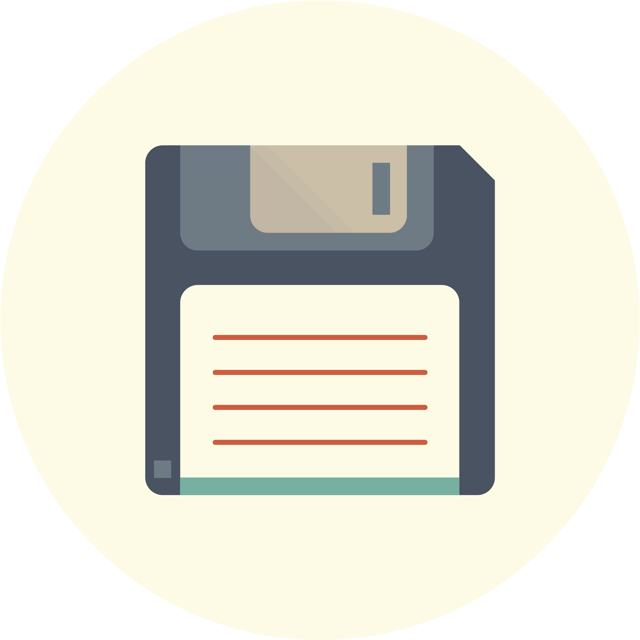 Disk, Download, Save Icon - Flat Design Save Icon (2125x2125), Png Download