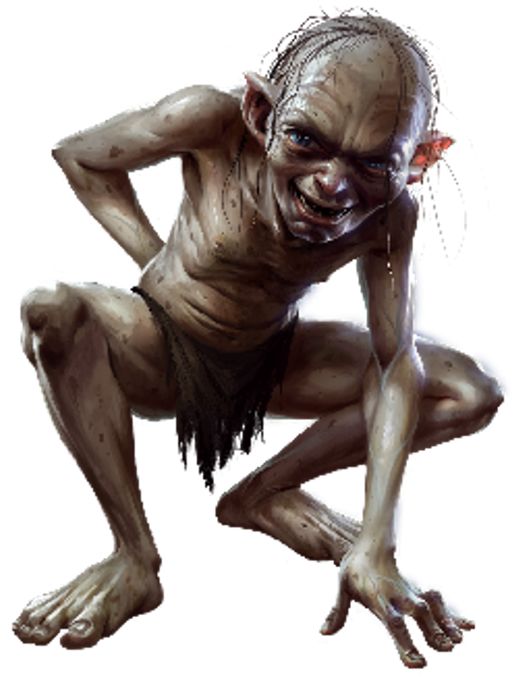 Gollum Sticker - Gollum Png (1024x1325), Png Download
