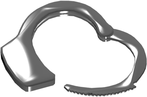 Handcuffs 3d - Cookie Cutter (640x480), Png Download