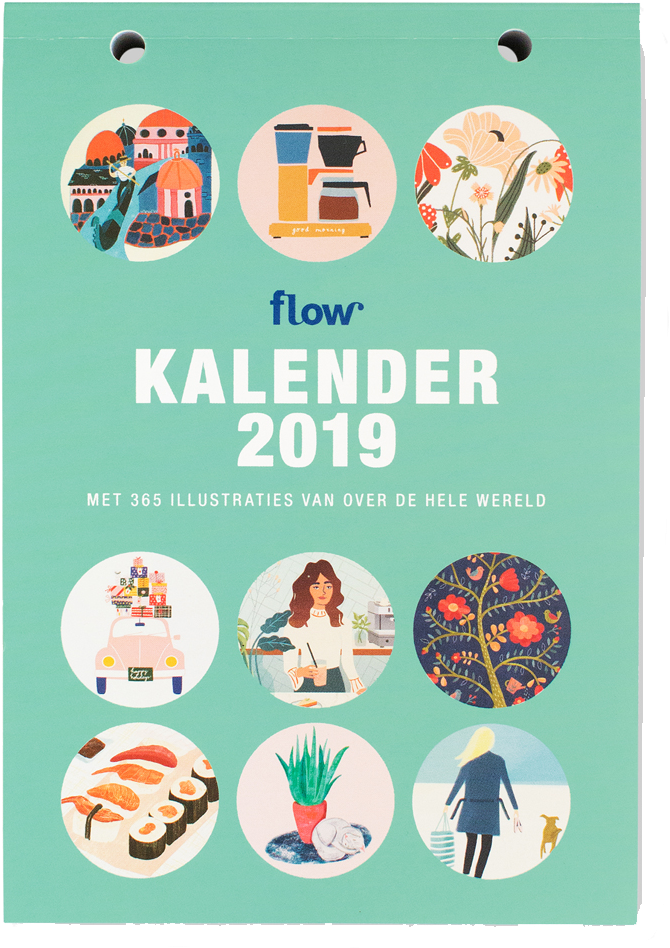Flow Scheurkalender - Flow Tear Calendar 2019 (810x1008), Png Download