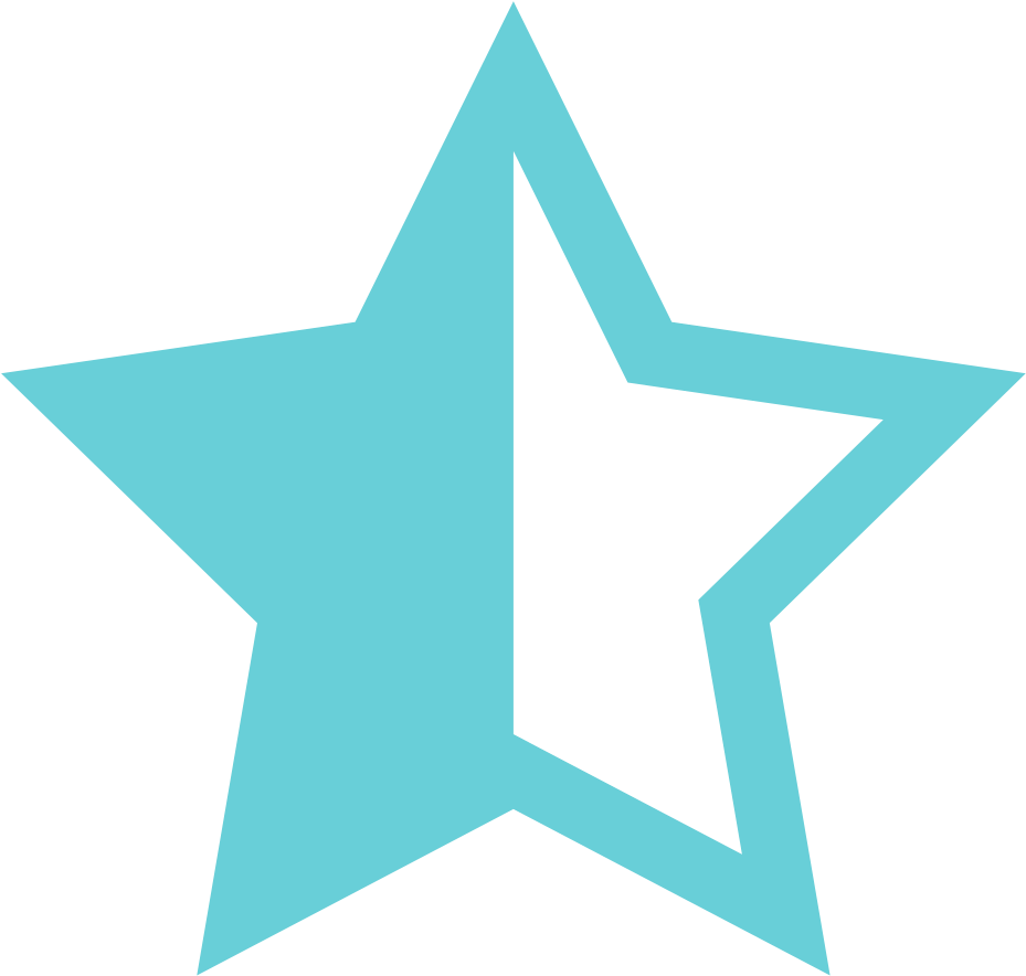 In The Spirit Of "you Get What You Give\ - Half Filled Star Icon (1200x1200), Png Download