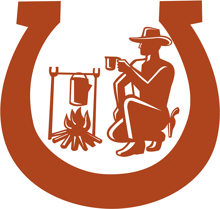 Mascot Icon Illustration Of A Cowboy Drinking Coffee - Cowboy Coffee Vector (1400x1400), Png Download