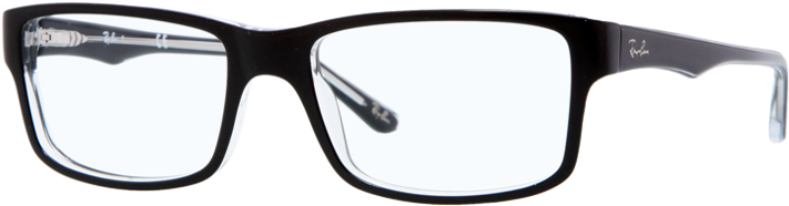 Ray Ban Okulary Rb5245 - Czarne Oprawki Ray Ban (750x424), Png Download