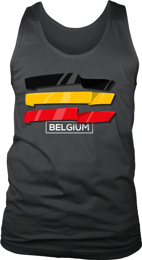 Belgian, Belgium Europe Patriotic Country Flag Men's - Shirt (1000x1000), Png Download