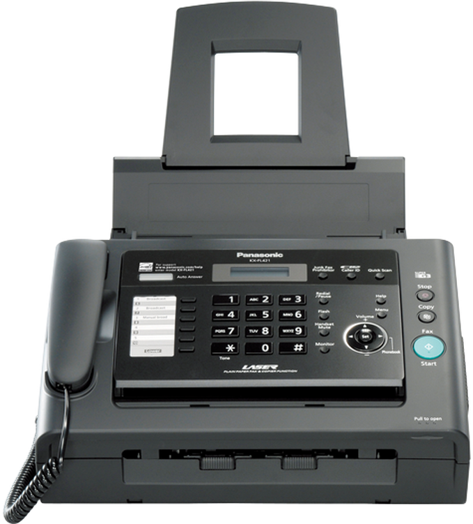 Pictures Of Fax Machines - Panasonic Kx Fl421 (1000x750), Png Download