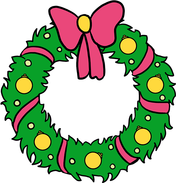 How To Draw Christmas Wreath - Roger American Dad Christmas (680x678), Png Download