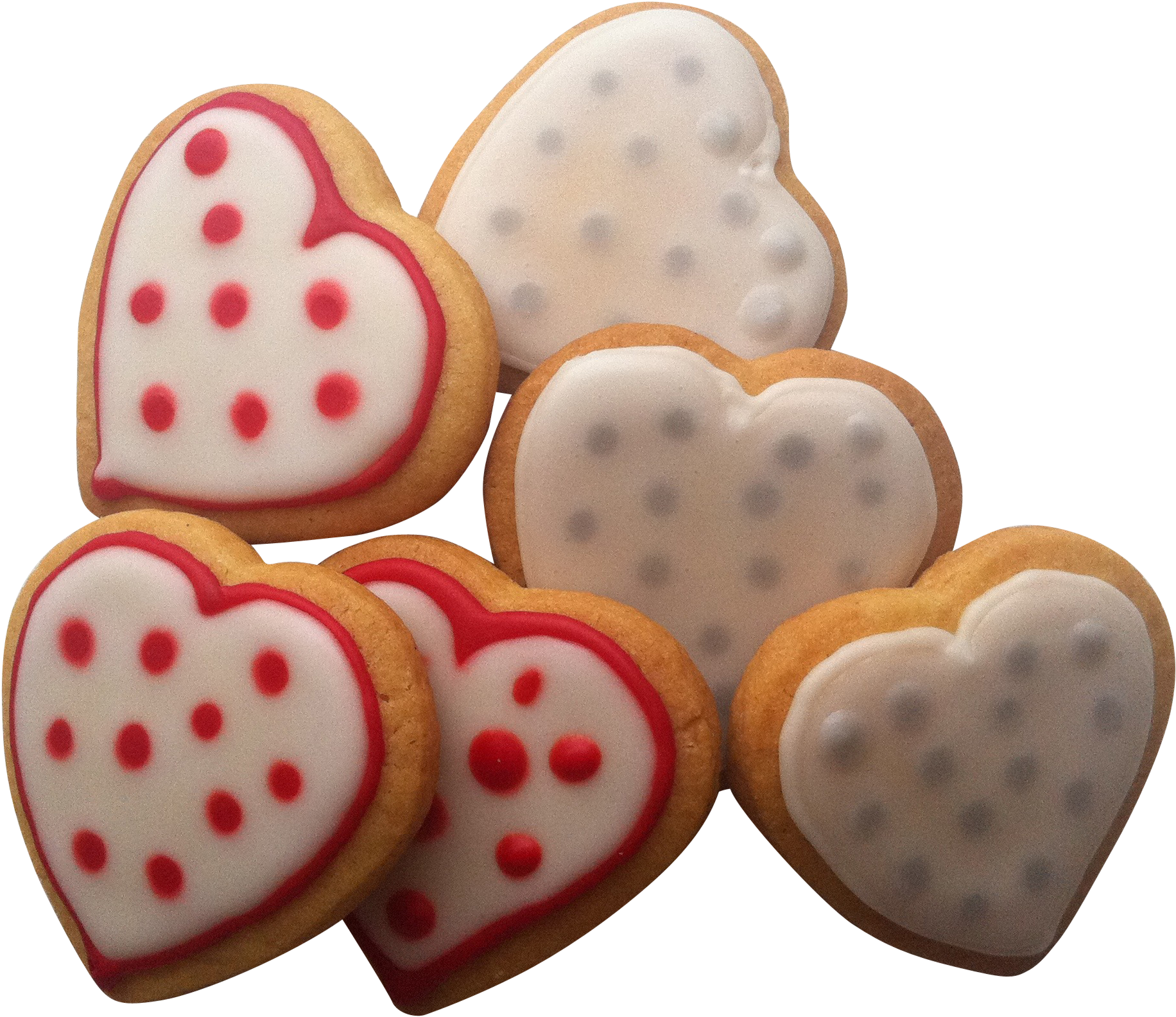 Heart Shaped Brown Cookies Png Image - Happy Birthday Wishes To Queen (2592x1936), Png Download