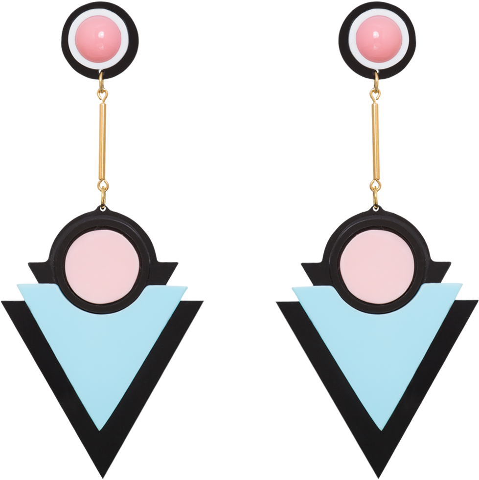 Brinco De Acrilico Zulai, Compre Online Em Www - Earrings (1200x1200), Png Download