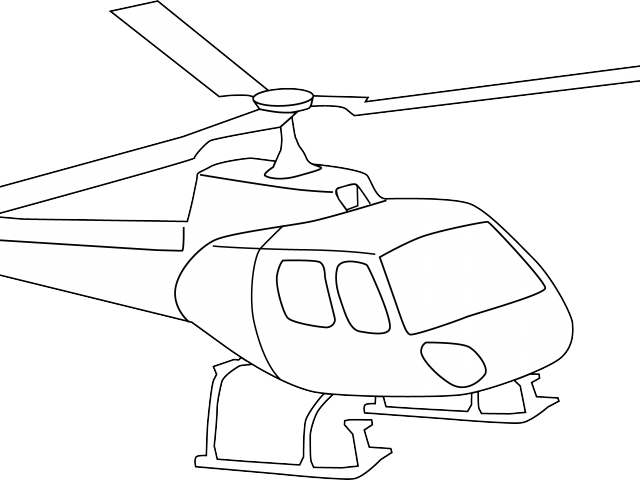Helicopter Clipart Chopper - Helicopter Rotor (640x480), Png Download