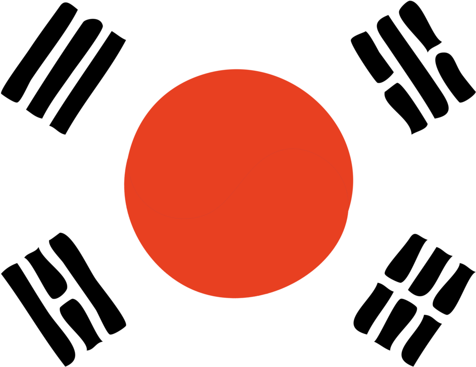 1032 X 774 6 - Japanese And Korean Flag (1032x774), Png Download