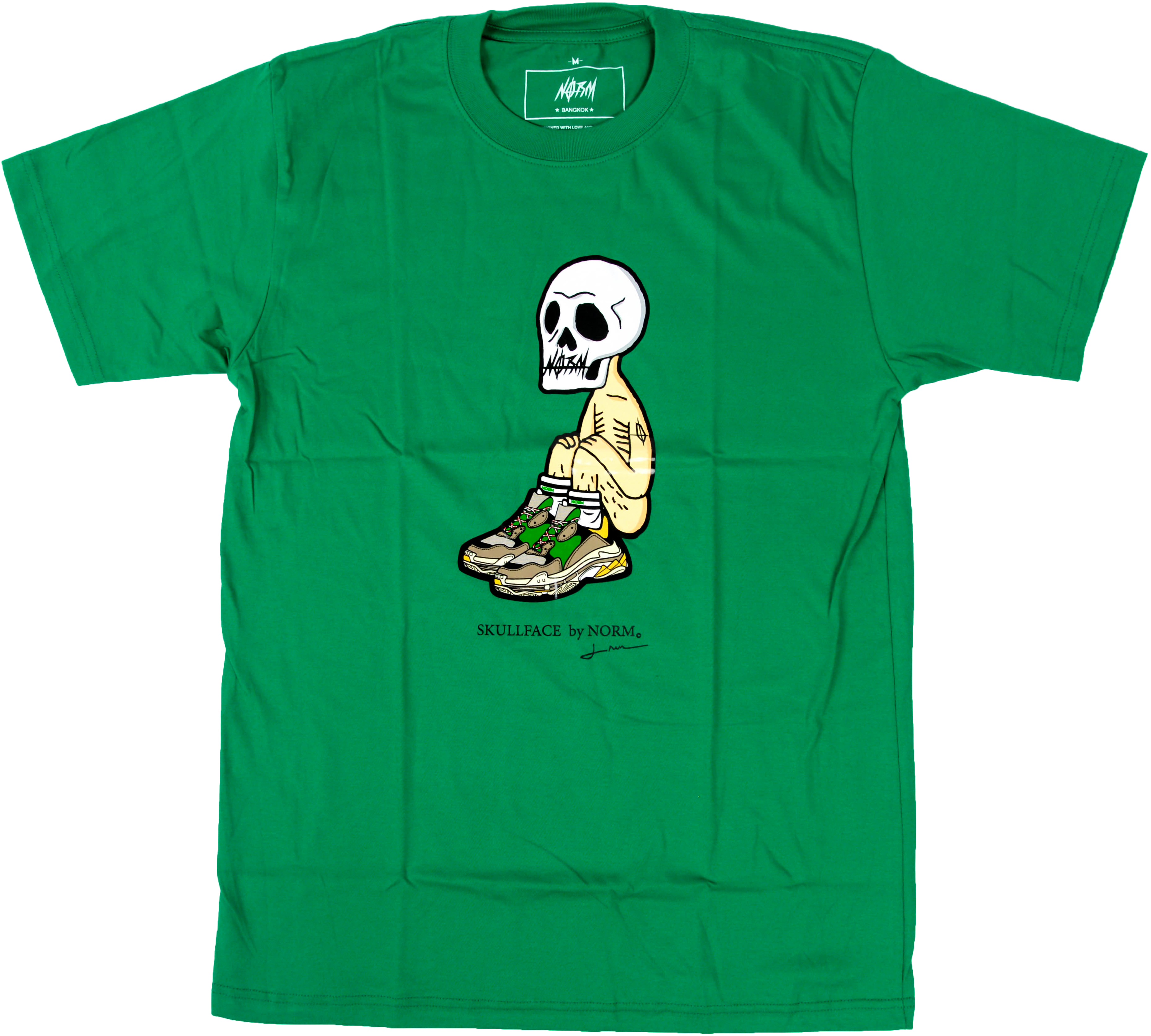 Norm Skullface Ii Tee - Smile (5936x3963), Png Download
