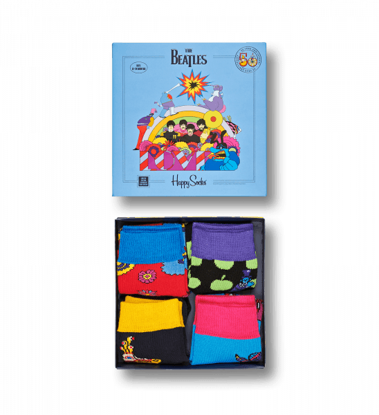 Happy Socks Beatles 3 Pack (548x600), Png Download