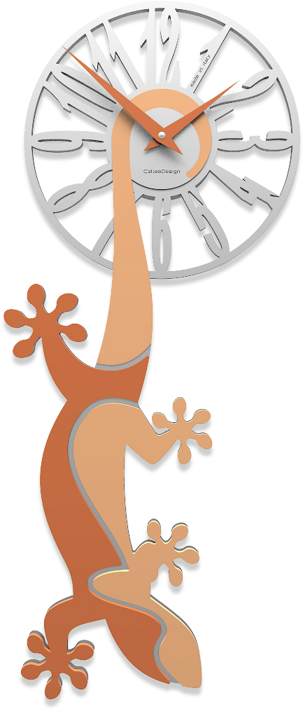 Hanging Gecko - Orologi Da Muro Artistici (1012x1024), Png Download