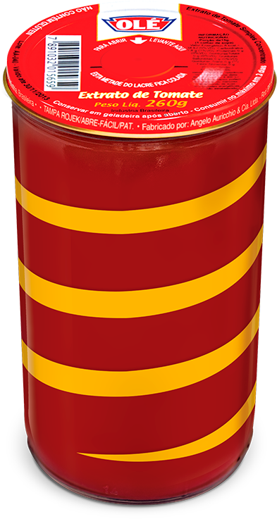 Tomate Paste - Extrato De Tomate Olé 260g (1000x1000), Png Download