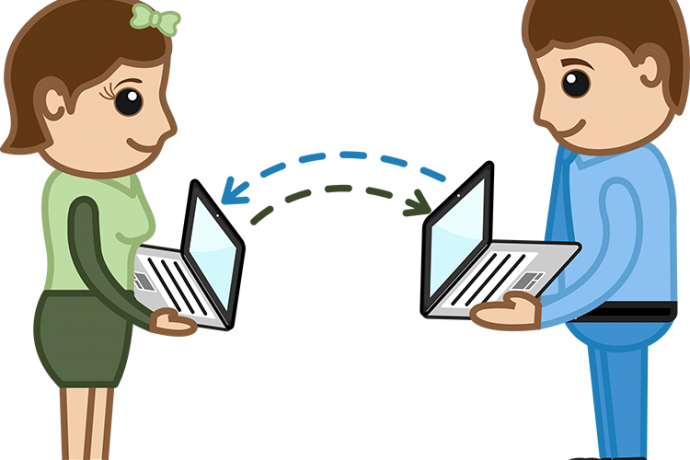 A Few Customers Have Asked Us For Help With Transferring - Data Transfer Cartoon (690x460), Png Download