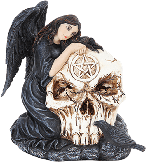 Fallen Angel Skull Incense Burner - Censer (555x555), Png Download