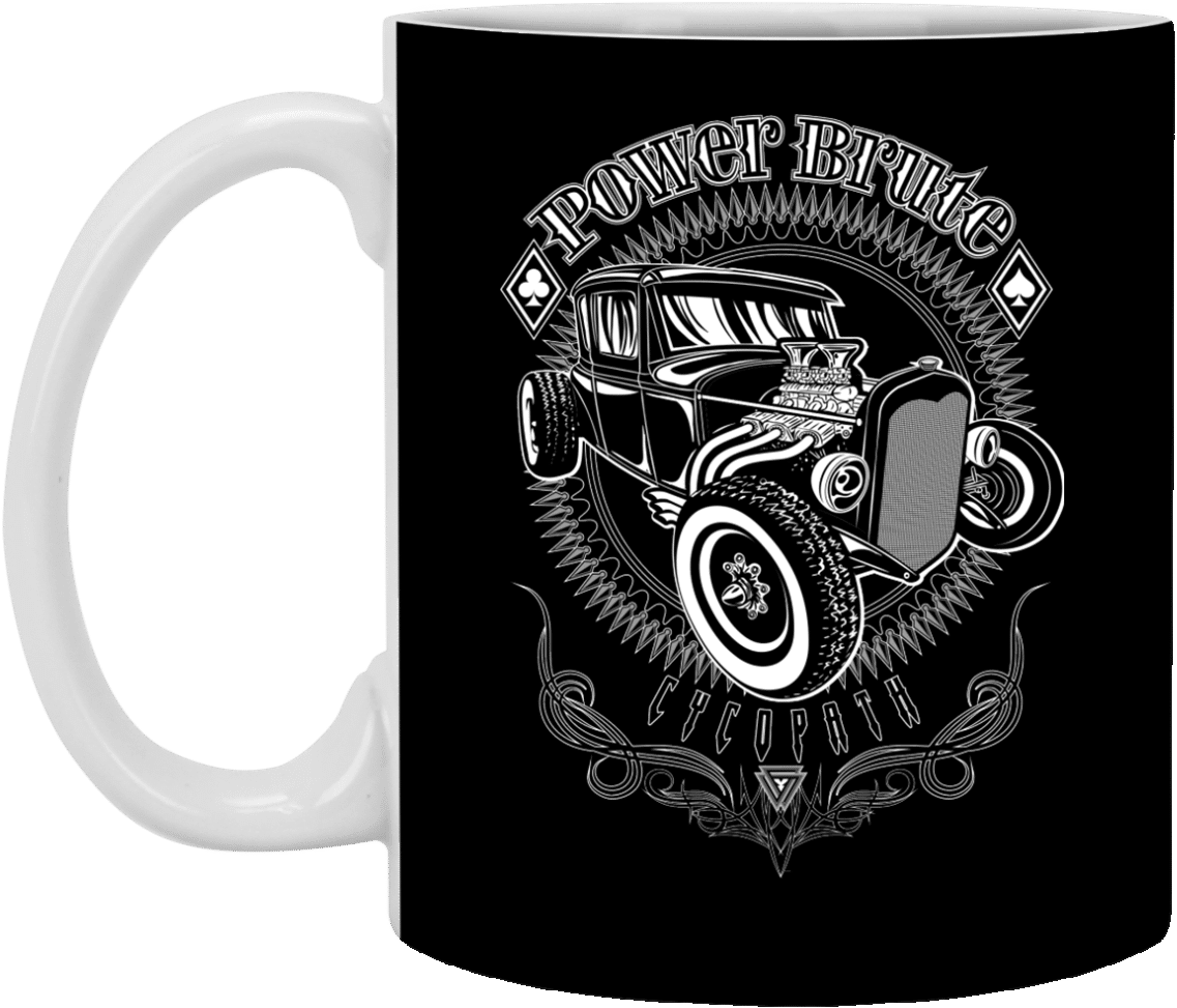 Hot Rod Coffee Mug - Mug (1155x1155), Png Download