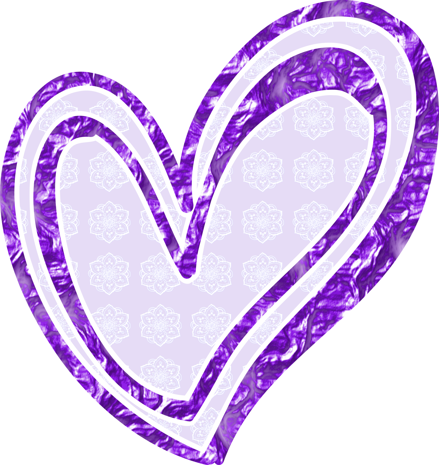Ch B *✿* Missing You Love, Purple Hearts, Hearts, Colors, - Heart (1415x1500), Png Download