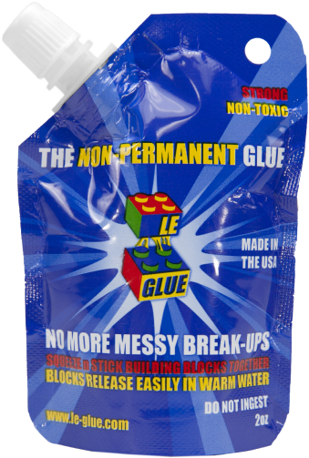 Le-glue Water Soluble Adhesive For Legos 2 Oz Spout - Le Glue Shark Tank (600x600), Png Download