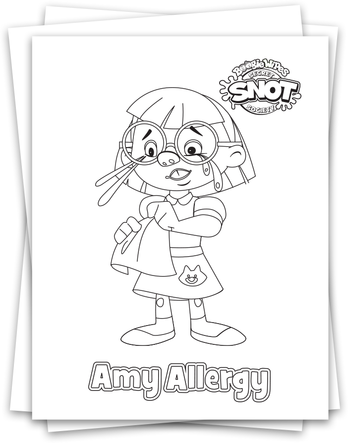 Coloring Activity Sheets - Coloring A Kid With Boogers (702x894), Png Download