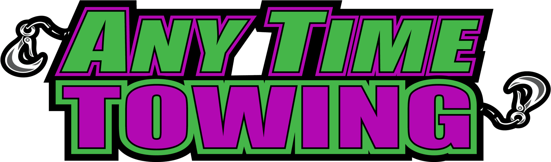 Anytime Towing - Logo - Towing Logo (1920x545), Png Download