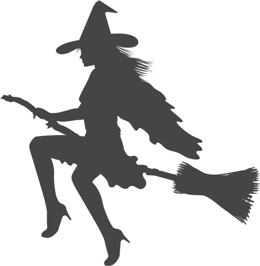 Add The Witch On Broom Wall Decal And You'll Instantly - Hexen Dürfen Das Aufkleber (800x550), Png Download