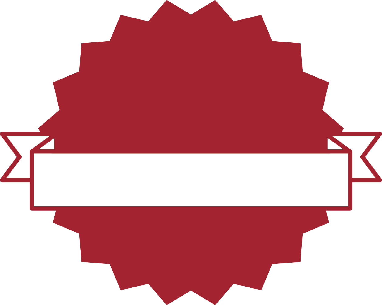 Red Round Triangle White Ribbon Banner - Heart Drawing With Ribbon (1257x1006), Png Download