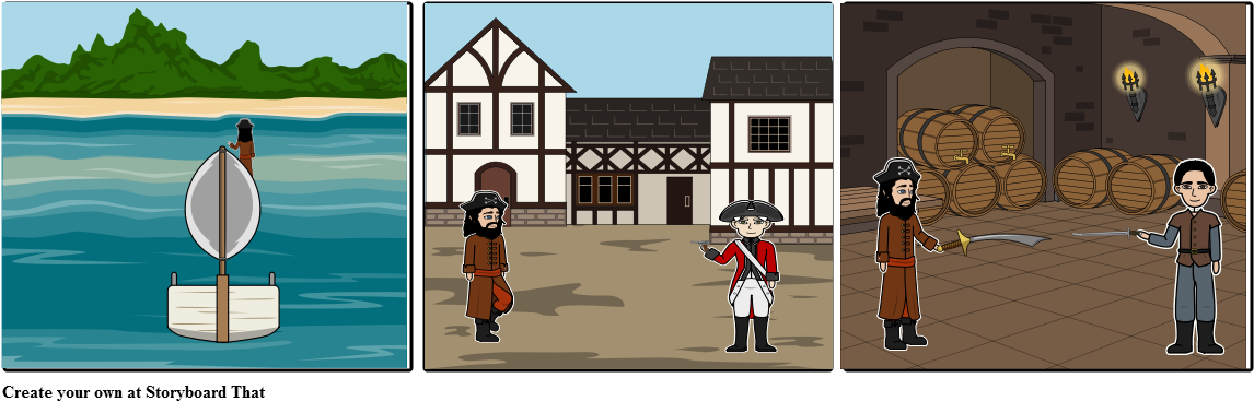 Pirates Of The Caribbean Storyboard (1164x385), Png Download