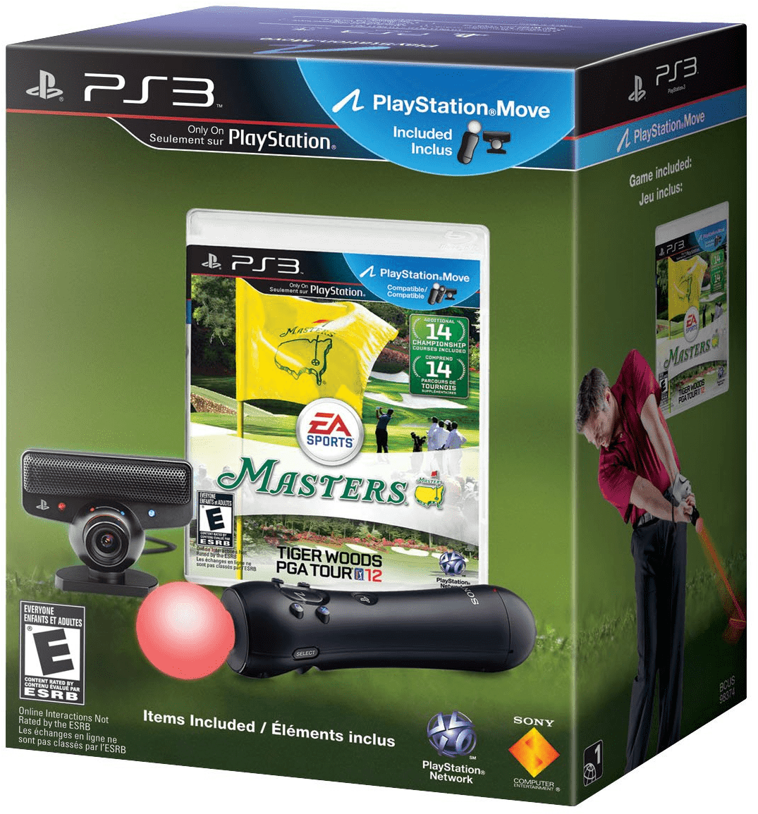 Tiger Woods Move Bundle Playstation - Playstation Move ゴルフ (1305x1325), Png Download