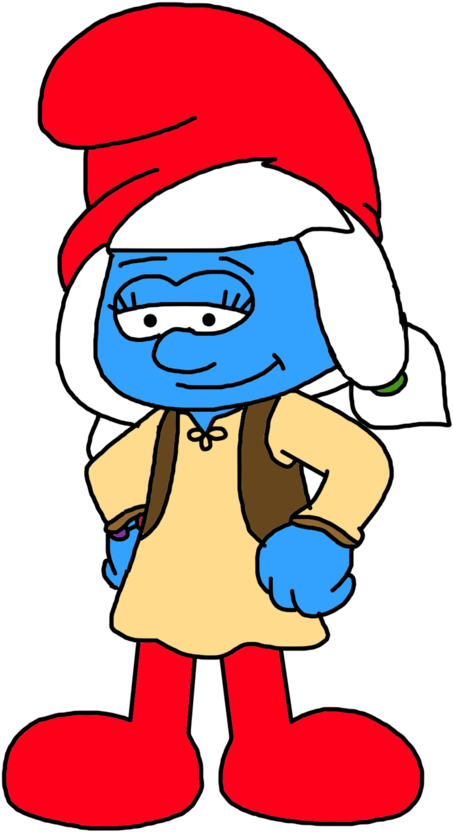 Here's Smurfwillow, The Female Counterpart Of Papa - The Smurfs (453x832), Png Download