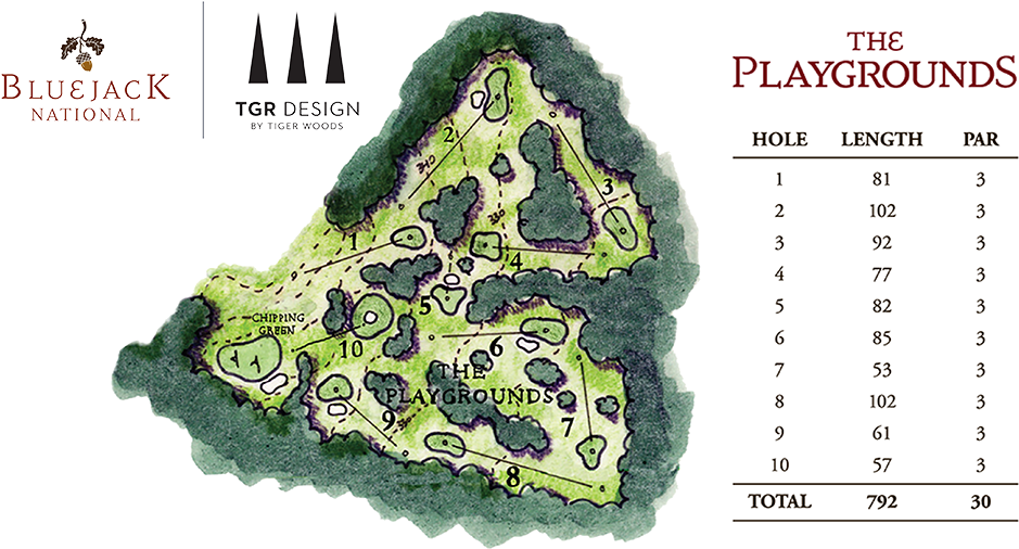 Created By Tgr Design, The Playgrounds Will Provide - Bluejack National Golf Map (990x570), Png Download