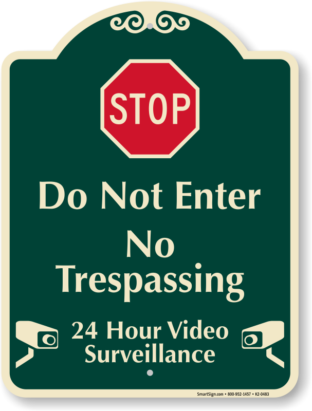No Trespassing Signaturesign - Stop Here Wait For Gate To Open (607x800), Png Download