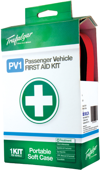Pv1 Passenger Vehicle First Aid Kit - First Aid Kit (600x695), Png Download