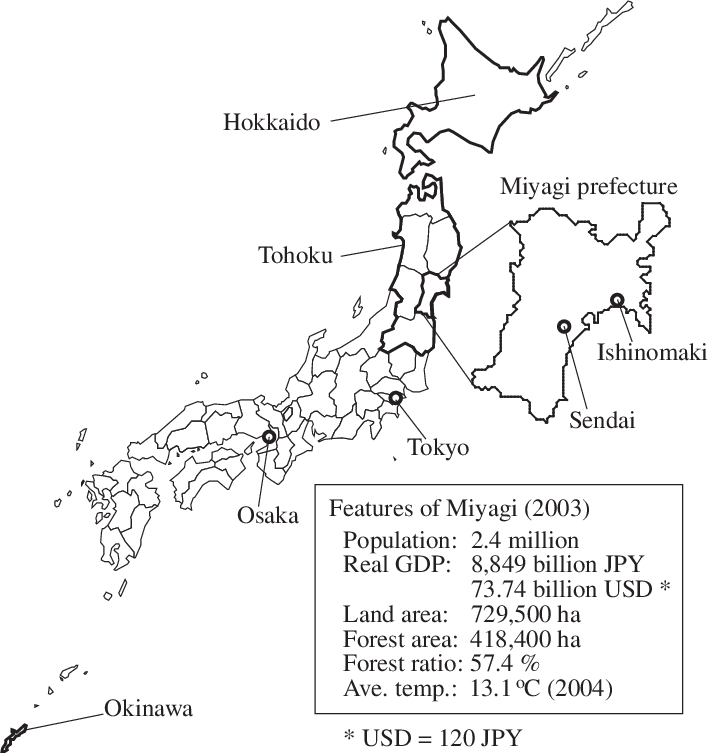 E The Map Of Japan And The Basic Information On Miyagi - Line Art (708x753), Png Download