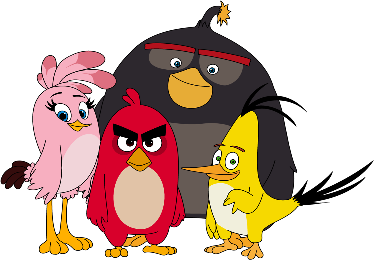The Angry Birds Movie Angry Birds Red Bird Chuck Bird - Angry Birds Movie Stella (1268x881), Png Download
