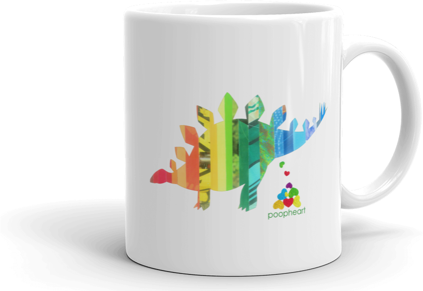 M002 Stegosaurus - Mug (860x604), Png Download