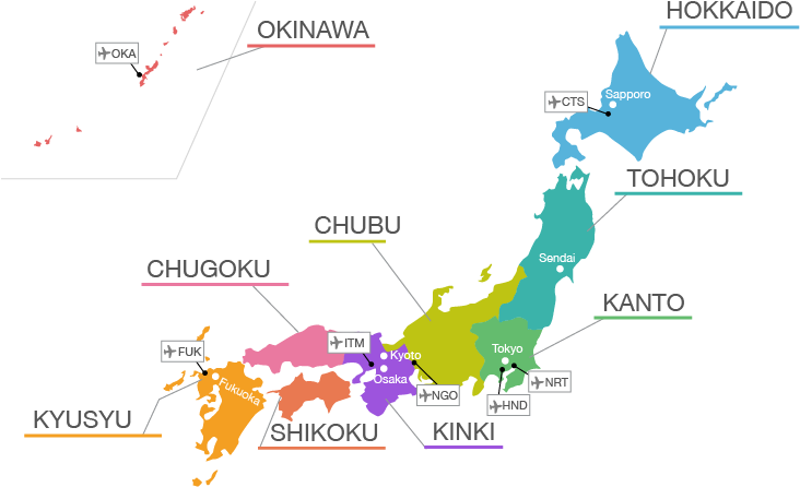 Have You Decided The Destinations Of Travel To Japan - Map Of Japan Ports (738x497), Png Download