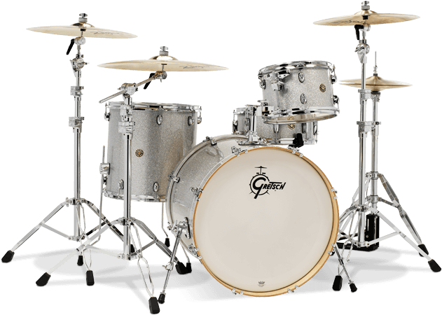 Gretsch E824s Cm4 Catalina Maple 4 Piece 22 Inch Drum - Gretsch Catalina Maple Silver Sparkle (768x580), Png Download