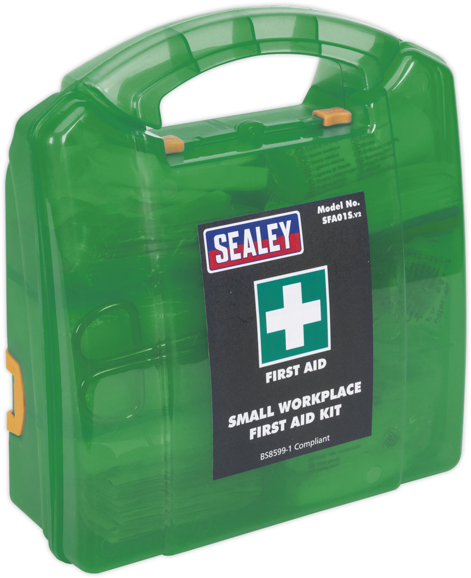 Details About Sfa01s Sealey First Aid Kit Small - Plastic (1200x1200), Png Download