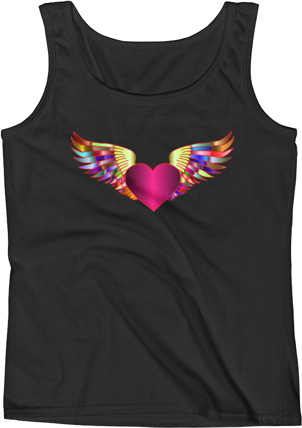 Prismatic Flying Heart Fairy Tank - Crossfit Princess (1000x1000), Png Download