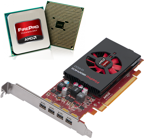 Affordable Cards Based On Amd's Graphics Core Next - Amd Firepro W4100 2gb (600x600), Png Download